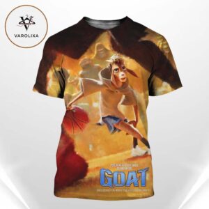 GOAT Animated Basketball Movie Poster You Are Never Too Small To Dream Big Film Art Print All Over Print Shirt