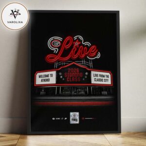 Georgia Bulldogs 2026 Signing Class Neon Theatre Marquee College Football Wall Art Home Decor Poster Canvas
