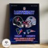 Houston Texans vs New England Patriots Matchday NFL January 18 Gillette Stadium Rivalry Edition Home Decor Poster Canvas