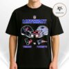 San Antonio Spurs vs Oklahoma City Thunder NBA Japan January 14 Anime Showdown Edition Unisex T-Shirt