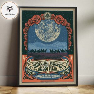 Howling Wolves Tour Poster A Tribute To Bobby Weir In United States 2026 With Grahame Lesh And Friends Home Decor Poster Canvas