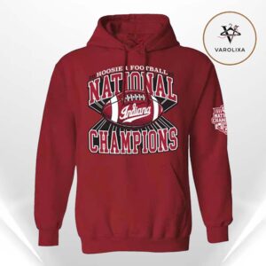 Indiana Hoosiers 2025 National Champions Football Two Sides Unisex Hoodie