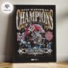Indiana Hoosiers 2025 National Champions Never Daunted Mascot Celebration Design Home Decor Poster Canvas