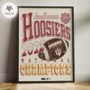 Indiana Hoosiers 2025 National Champions Neon Helmet Perfect Season Design Home Decor Poster Canvas