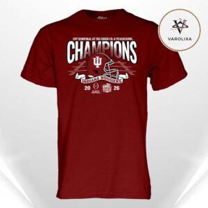 Indiana Hoosiers 2026 Chick-fil-A Peach Bowl Champions CFP Unisex T-Shirt
