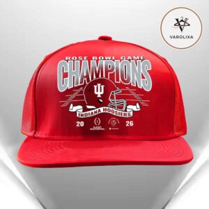 Indiana Hoosiers 2026 Rose Bowl Champions On January 1 2026 NCAA College Football Classic Cap Hat Snapback