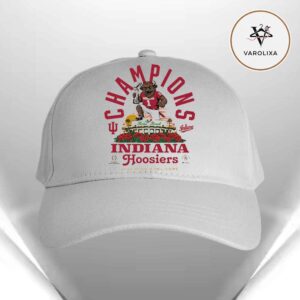 Indiana Hoosiers Bison Rose Bowl Champions NCAA CFP January 1 2026 Ultimate College Football Classic Cap Hat Snapback