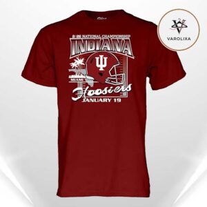 Indiana Hoosiers Crimson 2025 CFP National Championship Game Bound Unisex T-Shirt