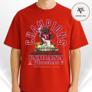 Indiana Hoosiers Crimson Something Inked 2026 Rose Bowl Champions Bison Stadium CFP Unisex T-Shirt