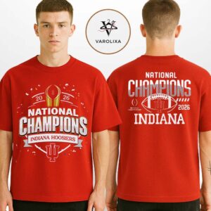 Indiana Hoosiers National Champions 2026 College Football Playoff Championship Season Two Sides Unisex T-Shirt