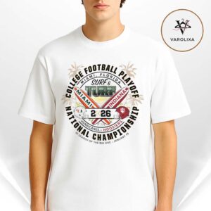 Indiana Hoosiers Vs Miami Hurricanes College Football Playoff National Championship Bound Surf Matchup Unisex T-Shirt
