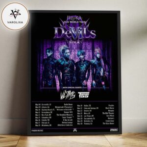 JILUKA 2026 World Tour Devils USA Poster Visual Kei Japanese Rock Tour Dates Home Decor Poster Canvas
