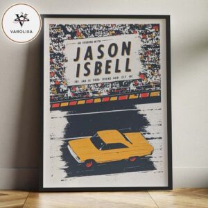 Jason Isbell Tour Poster An Evening With Jason Isbell In United States Winter 2026 Home Decor Poster Canvas