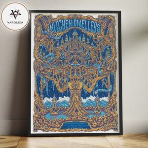 Kitchen Dwellers Concert Poster At Cervantes Masterpiece Ballroom In Denver Colorado On January 24 2026 Psychedelic Bluegrass Jam Artwork Home Decor Poster Canvas