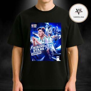 Kon Knueppel Rising Stars Rookies Poster Charlotte Hornets 2026 Rookie Cover Art NBA Basketball Artwork Unisex T-Shirt