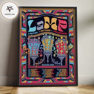 Lamp Trio Winter Tour Poster 2026 Psychedelic Concert Art Print By Chris Gallen Home Decor Poster Canvas