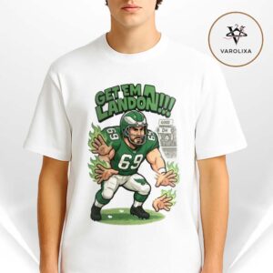 Landon Dickerson Get Emmm Landon Philadelphia Eagles Offensive Line Power Legendary NFL 2025-2026 Season Unisex T-Shirt