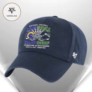 Los Angeles Rams Vs Seattle Seahawks NFC Conference Championship Duel Helmet Classic Cap Hat Snapback