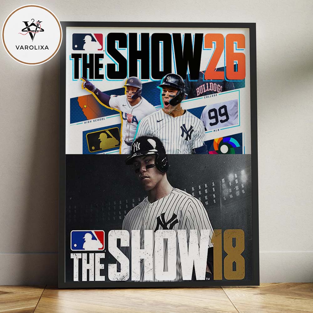 MLB The Show 26 Aaron Judge New York Yankees Cover Athlete Baseball Game Artwork Home Decor Poster Canvas MLB The Show 26 Aaron Judge New York Yankees Cover Athlete Baseball Game Artwork Home Decor Poster Canvas
