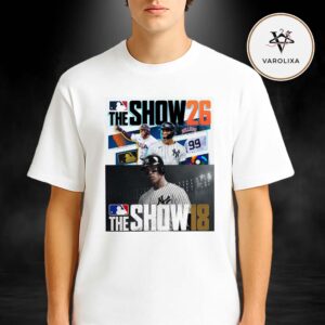 MLB The Show 26 Aaron Judge New York Yankees Cover Athlete Baseball Game Artwork Unisex T-Shirt