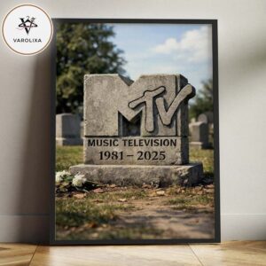 MTV Music Television 1981-2025 Cultural Era Tribute Home Decor Poster Canvas