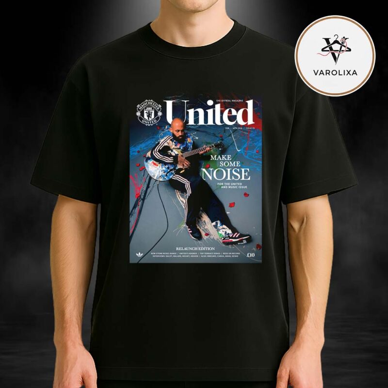 Manchester United United Magazine Issue 01 February April 2026 Make Some Noise Music Edition Cover Artwork Unisex T Shirt