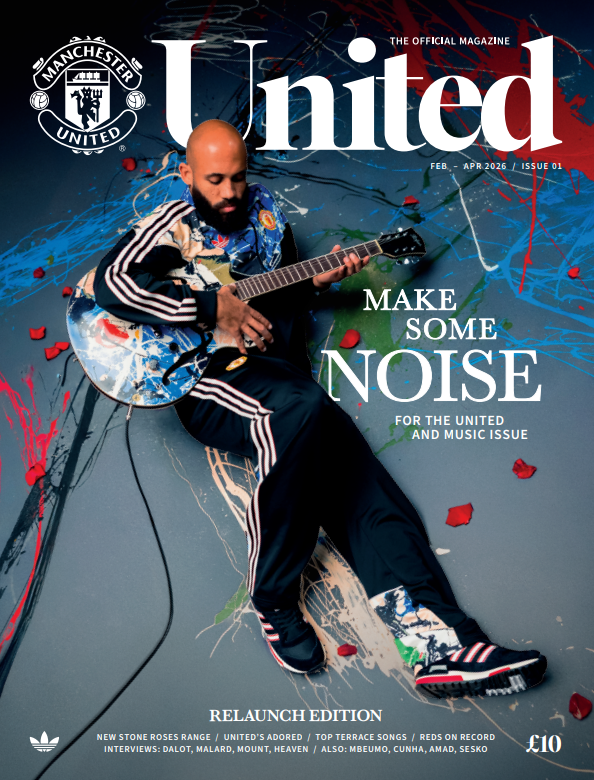 Manchester United United Magazine Issue 01 February April 2026 Make Some Noise Music Edition Cover Artwork