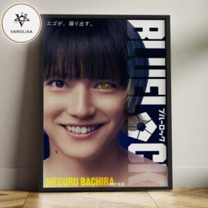 Meguru Bachira BLUELOCK 2026 Poster Ego Awakening Golden Eye Close Up Key Visual Anime Artwork Home Decor Poster Canvas