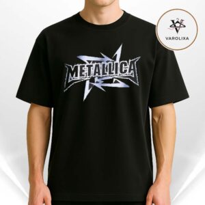 Metallica Lightning Star Logo Inspired Heavy Metal Unisex T Shirt Black Rock Band Style