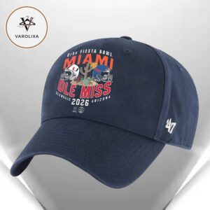 Miami Hurricane Vs Ole Miss Rebels Matchup 2026 Vrbo Fiesta Bowl – Proving Ground On January 8th 2026 Classic Cap Hat Snapback