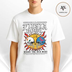 Miami Hurricanes Vs Ole Miss Rebels Matchup 2026 Vrbo Fiesta Bowl – Matchup CFP Semifinal Solar Standoff On January 8 2026 CFP NFL Unisex T-Shirt