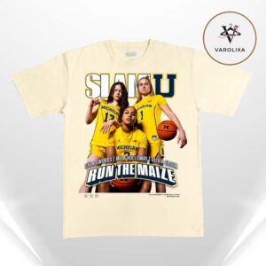 Michigan Wolverines Women’s Basketball SLAM U Run The Maize Syla Swords Mila Holloway Olivia Olson Cover Edition T-Shirt