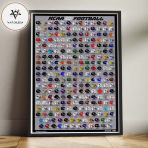 NCAA Division III Football Helmets Poster 2026 All D3 Teams College Wall Art Home Decor Poster Canvas