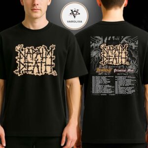 Napalm Death North America Tour 2026 With Deadguy Primitive Man May June Date Two Sides Unisex T-Shirt
