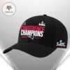 New England Patriots Conference Champions 2025 NFL Football Adjustable Cap Fan Gear