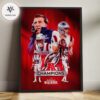 New England Patriots AFC Champions Super Bowl LX San Francisco Bay Area Ticket Signatures Design Home Decor Poster Canvas