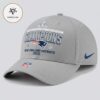 New England Patriots 2025 AFC Champions Right Side Draw Classic Cap Hat Snapback