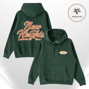 New Heights With Jason & Travis Kelce Script Logo The Kelce Clubhouse Hoodie,