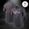 Nike Anthracite New England Patriots 2025 AFC Champions Roster Two Sides Unisex T-Shirt