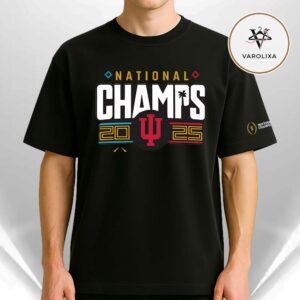 Nike Indiana Hoosiers 2026 Locker Room National Champions Two Sides Unisex T-Shirt