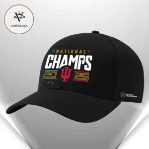 Nike Indiana Hoosiers 2026 Locker Room National Champs Rise Cap Adjustable Hat