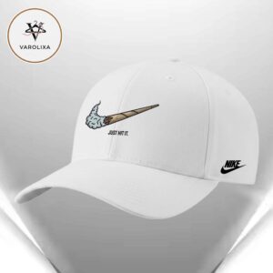 Nike Just Hit It Weed Culture Minimal Line Stoner Art Design Classic Cap Hat Snapback