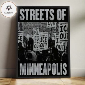 No ICE 2026 Bruce Springsteen Street Of Minneapolis Single Cover Home Decor Poster Canvas