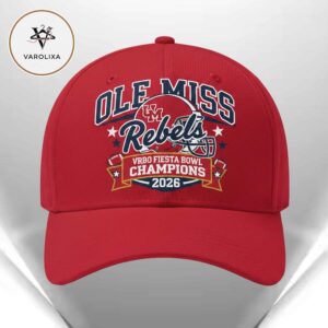 Ole Miss Rebels 2026 Vrbo Fiesta Bowl Champions Classic Red Cap Hat