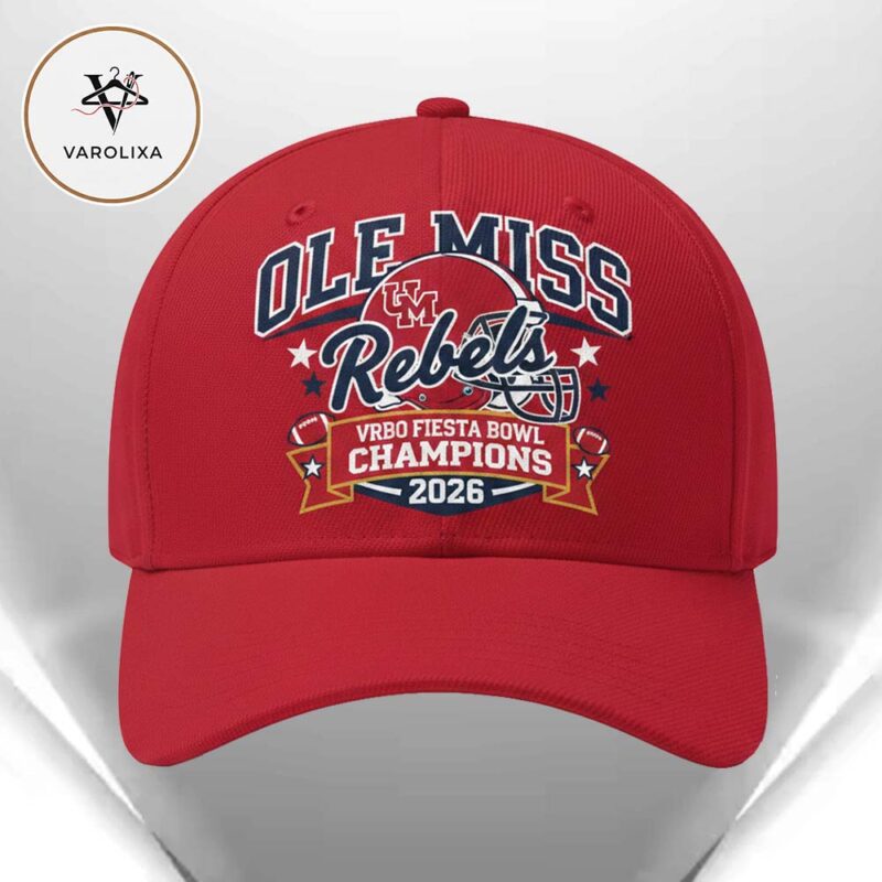 Ole Miss Rebels 2026 Vrbo Fiesta Bowl Champions Classic Red Cap Hat