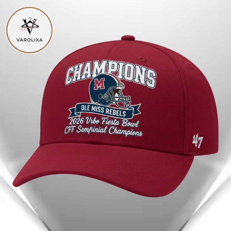 Ole Miss Rebels Fiesta Bowl Champions 2026 Red Edition Snapback Cap
