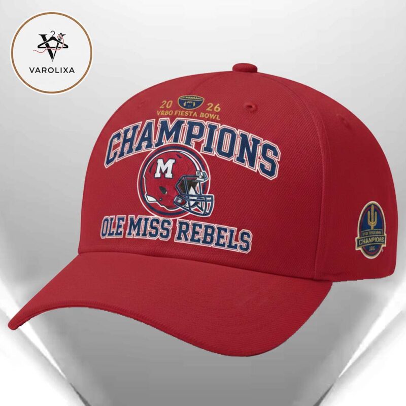 Ole Miss Rebels Vrbo Fiesta Bowl Champions 2026 CFP Semifinal Classic Cap Hat