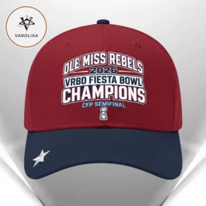Ole Miss Rebels Wins 2025-2026 Vrbo Fiesta Bowl CFP Semifinal Champions Classic Cap Hat Snapback
