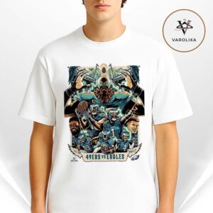 Philadelphia Eagles vs San Francisco 49ers Wild Card Game At Lincoln Financial Field In Philadelphia On January 11 2026 NFL Playoffs Power Artwork Unisex T-Shirt