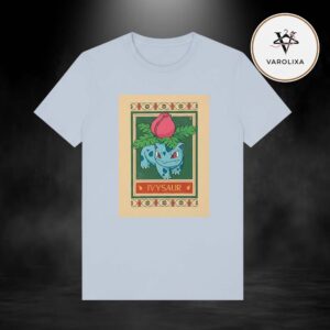 Pokemon x Natural History Museum Ivysaur Vintage Trading Card Unisex T-Shirt